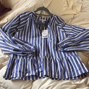 Free Assembly Striped Top